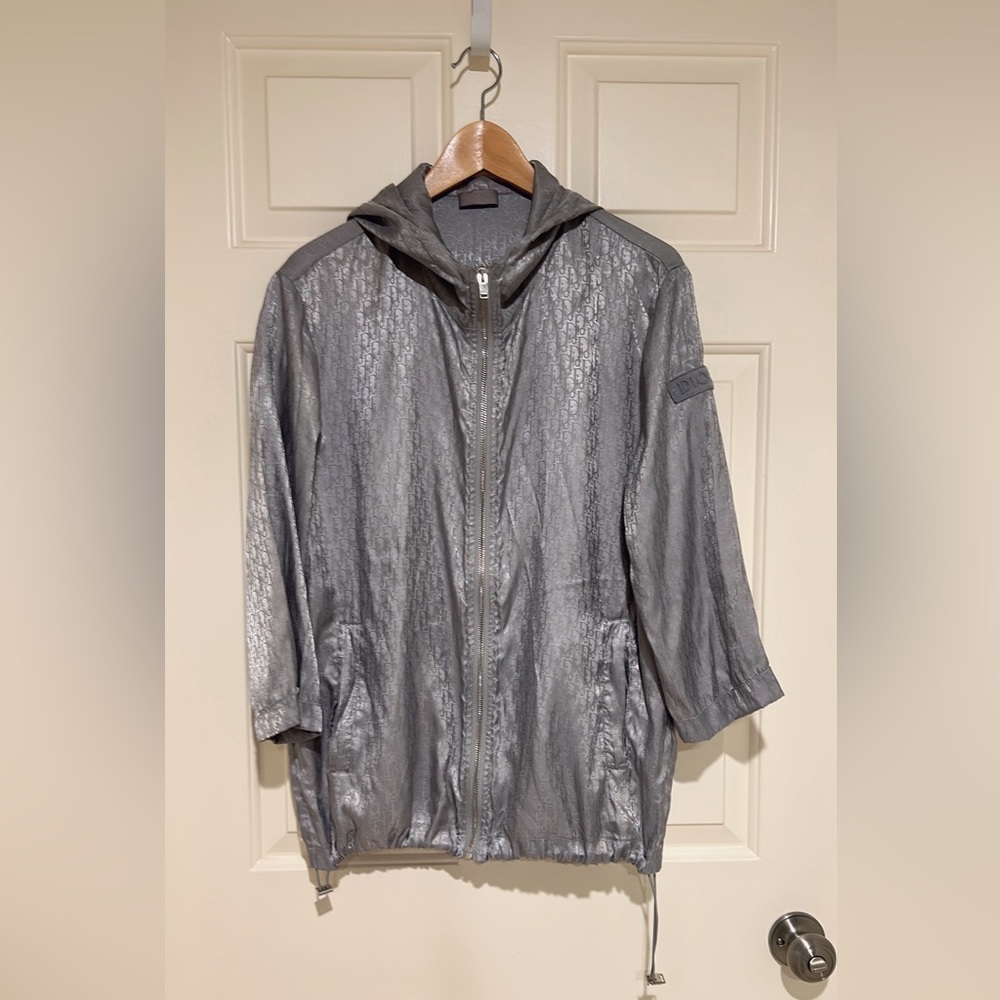 Dior Women's Metallic Silver Utility Jacket